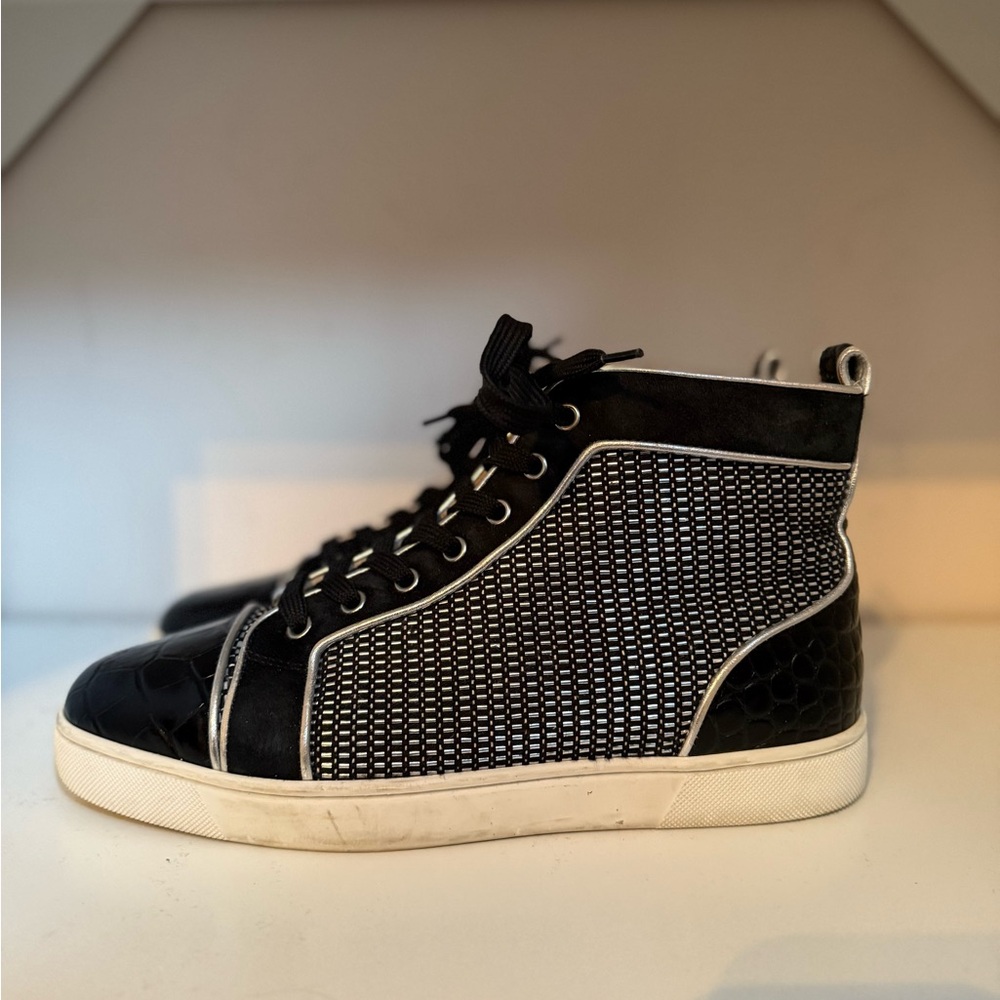 Christian Louboutin Black and White Sneakers